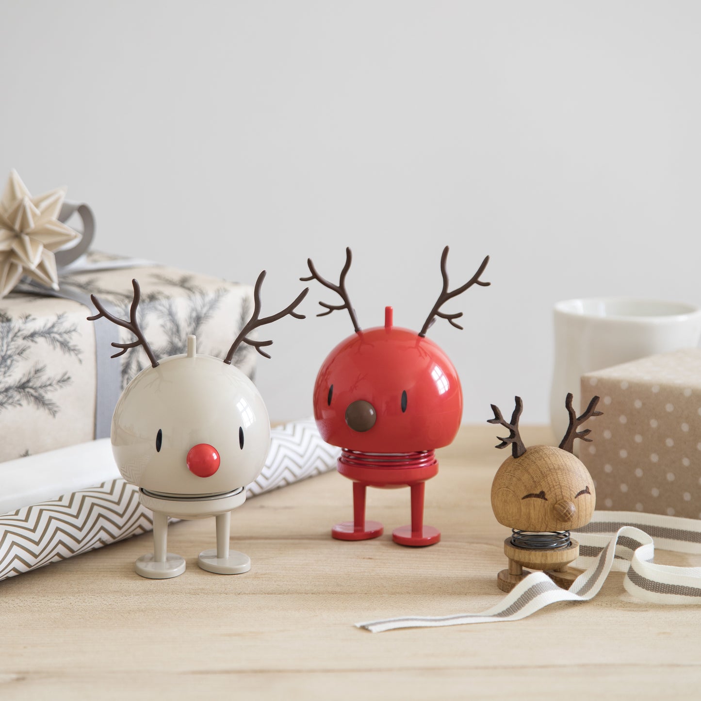 Holiday Reindeer Bumble M Red