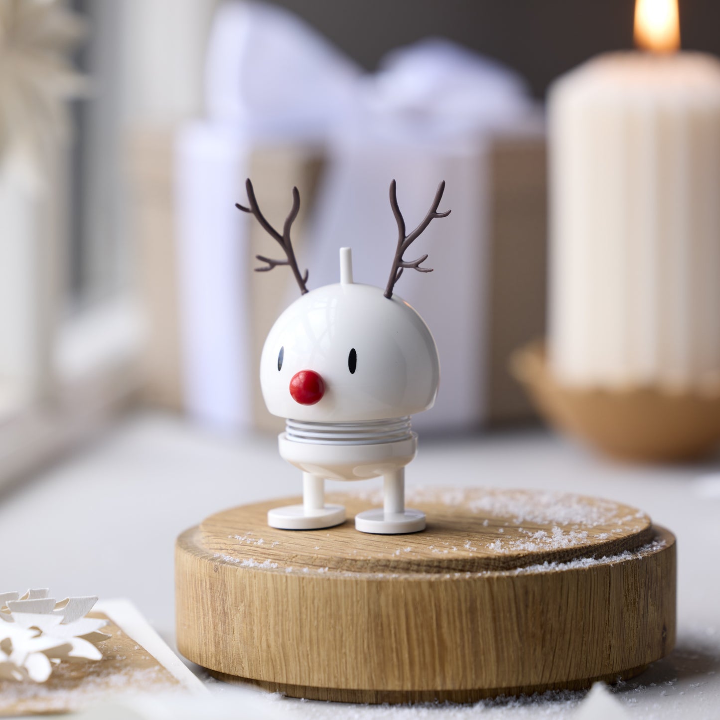 Holiday Reindeer Bumble S White